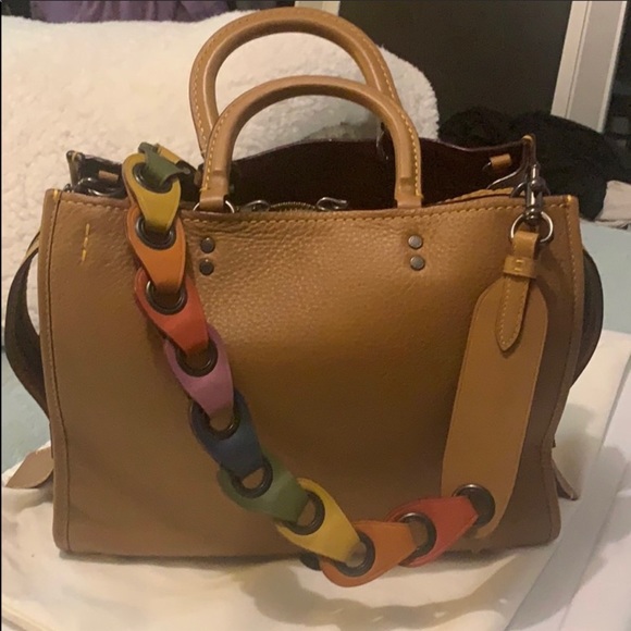 Coach Handbags - Coach rogue 30 with rainbow link strap
